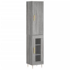 Vidaxl Skříň highboard šedá sonoma 34,5 x 34 x 180 cm kompozitní dřevo