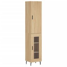 Vidaxl Skříň highboard dub sonoma 34,5 x 34 x 180 cm kompozitní dřevo