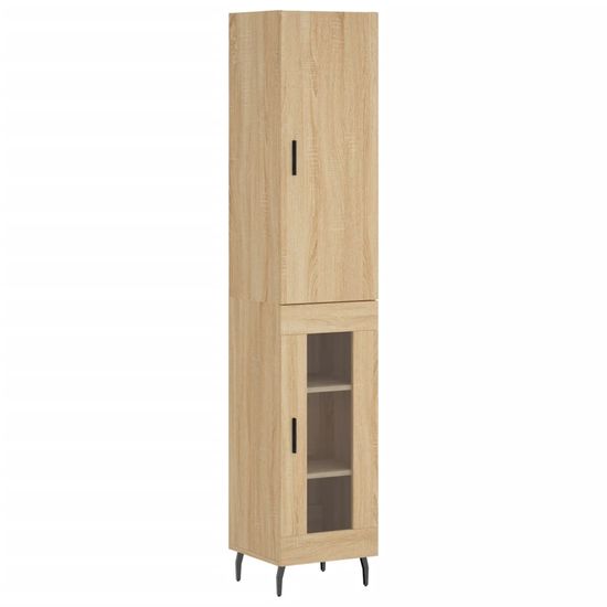 Vidaxl Skříň highboard dub sonoma 34,5 x 34 x 180 cm kompozitní dřevo