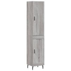 Vidaxl Skříň highboard šedá sonoma 34,5 x 34 x 180 cm kompozitní dřevo