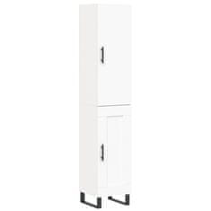 Greatstore Skříň highboard bílá 34,5 x 34 x 180 cm kompozitní dřevo