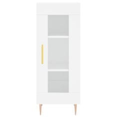 Greatstore Skříň highboard bílá 34,5 x 34 x 180 cm kompozitní dřevo