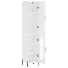 Greatstore Skříň highboard bílá 34,5 x 34 x 180 cm kompozitní dřevo