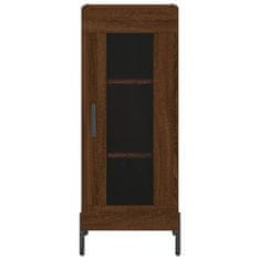 Greatstore Skříň highboard hnědý dub 34,5 x 34 x 180 cm kompozitní dřevo