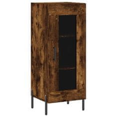 Greatstore Skříň highboard kouřový dub 34,5 x 34 x 180 cm kompozitní dřevo