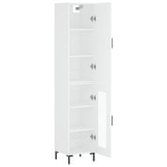 Greatstore Skříň highboard bílá 34,5 x 34 x 180 cm kompozitní dřevo