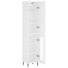 Greatstore Skříň highboard bílá 34,5 x 34 x 180 cm kompozitní dřevo