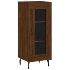 Greatstore Skříň highboard hnědý dub 34,5 x 34 x 180 cm kompozitní dřevo