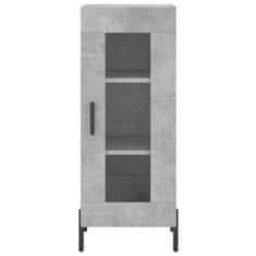 Greatstore Skříň highboard betonově šedá 34,5x34x180 cm kompozitní dřevo