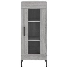 Greatstore Skříň highboard šedá sonoma 34,5 x 34 x 180 cm kompozitní dřevo