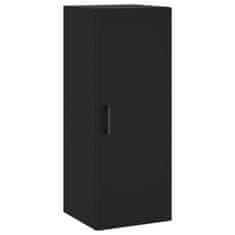 Greatstore Skříň highboard černá 34,5 x 34 x 180 cm kompozitní dřevo