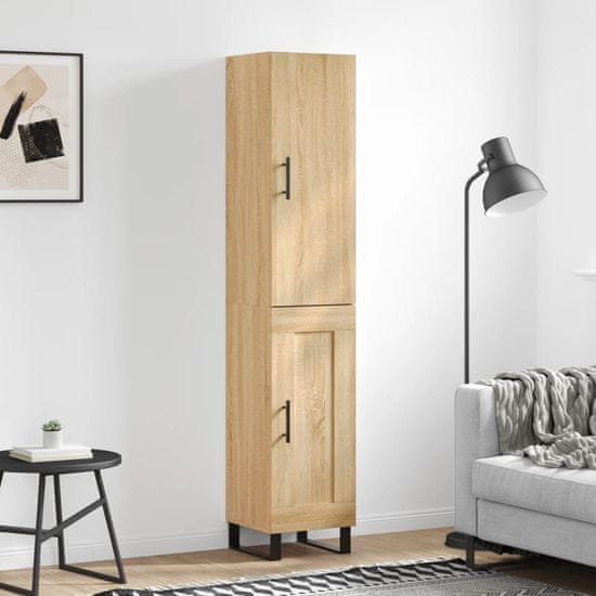 Vidaxl Skříň highboard dub sonoma 34,5 x 34 x 180 cm kompozitní dřevo