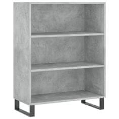 Vidaxl Skříň highboard betonově šedá 69,5x34x180 cm kompozitní dřevo