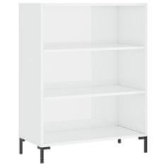 Vidaxl Skříň highboard lesklá bílá 69,5 x 34 x 180 cm kompozitní dřevo