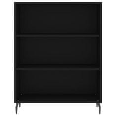 Vidaxl Skříň highboard černá 69,5 x 34 x 180 cm kompozitní dřevo