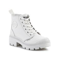 Palladium Boty bílé 37.5 EU Pallabase Leather White black M