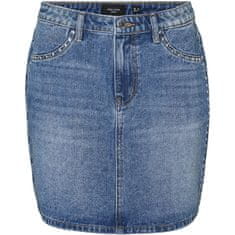 Vero Moda Dámská sukně VMRICHIE 10297407 Medium Blue Denim (Velikost M)