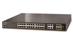 Planet GS-4210-24P4C L2 switch, 28x1Gb, 4x1Gb SFP, 24x PoE 802.3at 220W