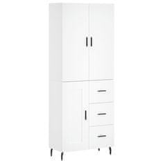 Vidaxl Skříň highboard bílá 69,5 x 34 x 180 cm kompozitní dřevo