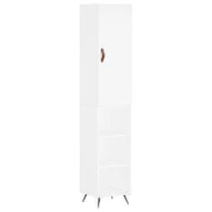 Vidaxl Skříň highboard bílá 34,5 x 34 x 180 cm kompozitní dřevo