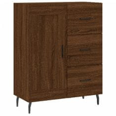 Vidaxl Skříň highboard hnědý dub 69,5 x 34 x 180 cm kompozitní dřevo