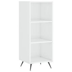 Greatstore Skříň highboard bílá s vysokým leskem 34,5x34x180 cm kompozit