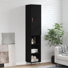 Vidaxl Skříň highboard černá 34,5 x 34 x 180 cm kompozitní dřevo