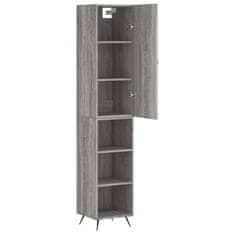 Greatstore Skříň highboard šedá sonoma 34,5 x 34 x 180 cm kompozitní dřevo