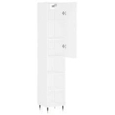 Greatstore Skříň highboard bílá 34,5 x 34 x 180 cm kompozitní dřevo