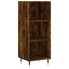 Greatstore Skříň highboard kouřový dub 34,5 x 34 x 180 cm kompozitní dřevo