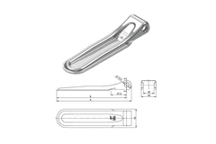 Pant bočnice ZW-01.270A délka 270 mm, čep 12,5 mm SPP