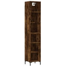 Vidaxl Skříň highboard kouřový dub 34,5x32,5x180 cm kompozitní dřevo