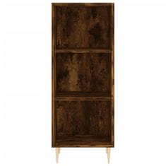 Greatstore Skříň highboard kouřový dub 34,5 x 34 x 180 cm kompozitní dřevo