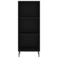 Vidaxl Skříň highboard černá 34,5 x 34 x 180 cm kompozitní dřevo