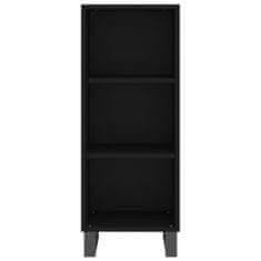 Vidaxl Skříň highboard černá 34,5 x 34 x 180 cm kompozitní dřevo