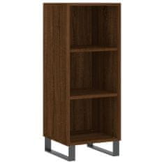 Vidaxl Skříň highboard hnědý dub 34,5 x 34 x 180 cm kompozitní dřevo