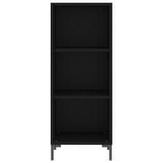 Greatstore Skříň highboard černá 34,5 x 34 x 180 cm kompozitní dřevo