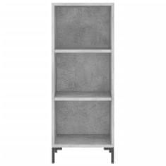 Vidaxl Skříň highboard betonově šedá 34,5x34x180 cm kompozitní dřevo