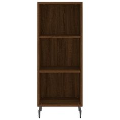 Vidaxl Skříň highboard hnědý dub 34,5 x 34 x 180 cm kompozitní dřevo