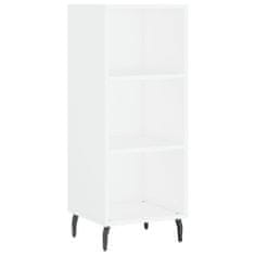 Vidaxl Skříň highboard bílá s vysokým leskem 34,5x34x180 cm kompozit