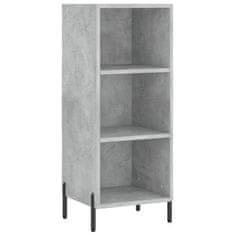 Vidaxl Skříň highboard betonově šedá 34,5x34x180 cm kompozitní dřevo