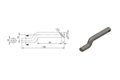 Úchyt pantu bočnice UZ-01A 12 mm, na přivaření SPP