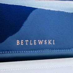 Betlewski Kožená peněženka s RFID Zbpd-Bs-72031 Blue