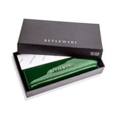 Betlewski Kožená peněženka s RFID Zbpd-Bs-72031 Green