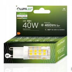 LUMILED LED žárovka G9 Kapsle 5W = 40W 460lm 4000K Neutrální bílá