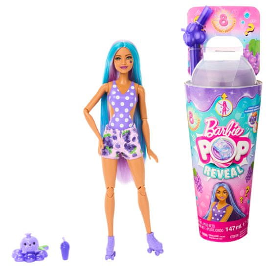 Mattel Barbie Pop Reveal šťavnaté ovoce - hroznový koktejl HNW40