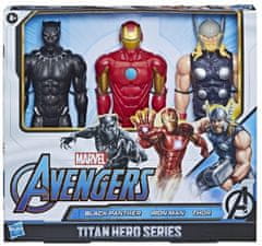 Avengers Avengers Sada 3 Figurek 30 cm. Černý Panter, Iron Man, Thor.