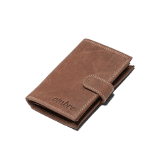 OMBRE Pánská kožená peněženka JAY světle hnědá MDN111669 Univerzální