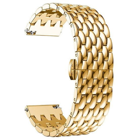 4wrist Ocelový tah s dračím vzorem 20 mm - Gold