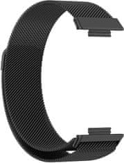 4wrist Milánský tah s magnetickým zapínáním pro Huawei Watch FIT 2 - Black